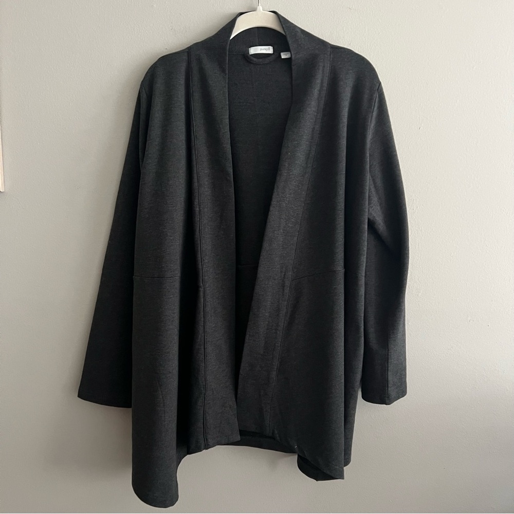 Pure Jill J. Jill unconstructed gray cardigan size Medium casual and com…